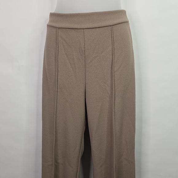 Tan Highwaist Pintuck Seam Front Dress Pants - Picture 6 of 8
